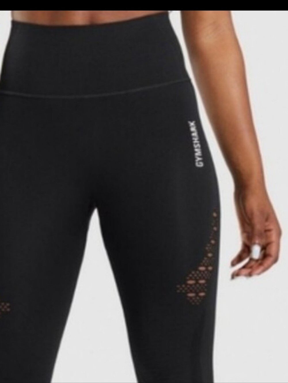Gymshark Energy Seamless Full Length Athletic Black Leggings